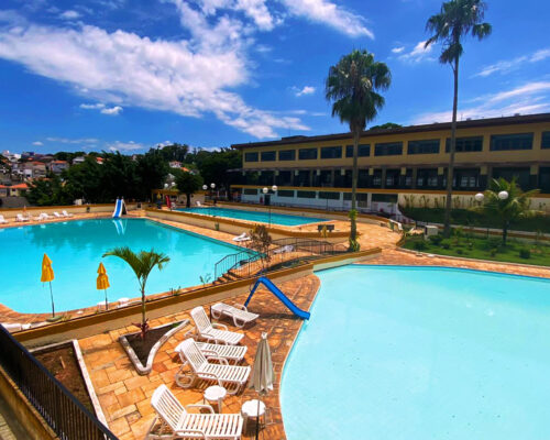 Parque aquático piscinas