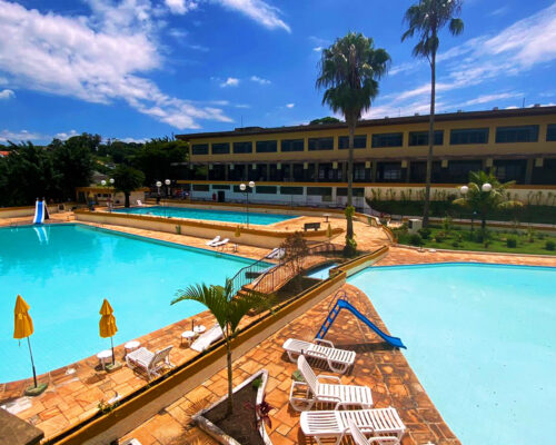 Parque aquático piscinas