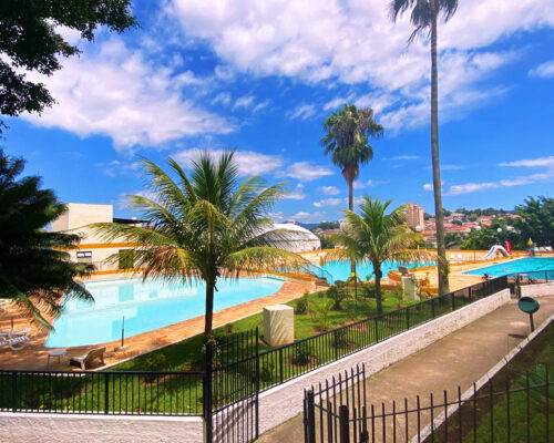 Parque aquático piscinas