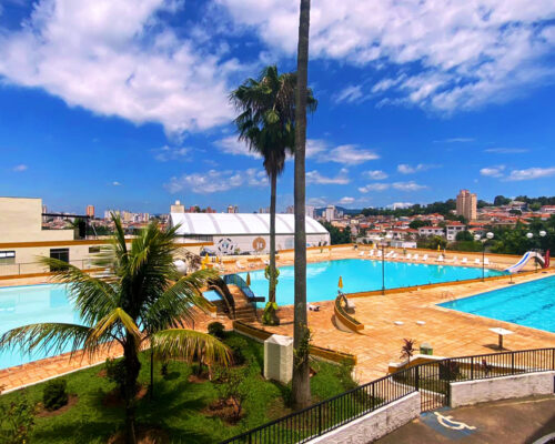 Parque aquático piscinas