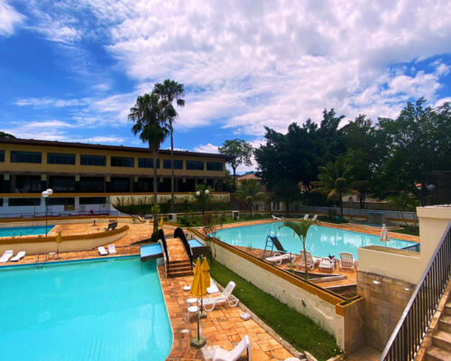 Parque aquático piscinas